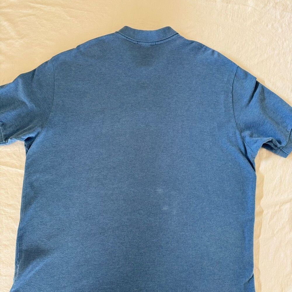 Polo by Ralph Lauren | Cotton Pique Polo Shirt | Blue | Men’s | XXL - Picture 6 of 11